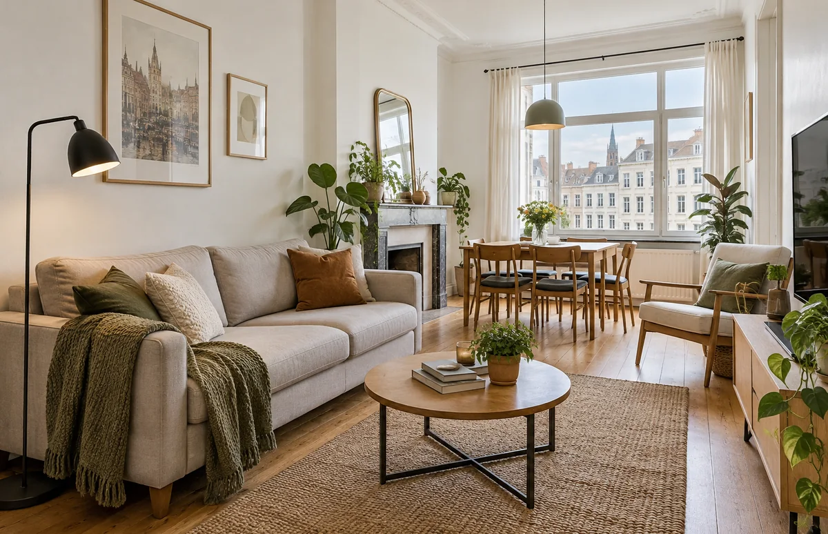 Appartement lumineux présenté pour une annonce de location